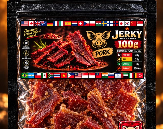 Pork jerky pack
